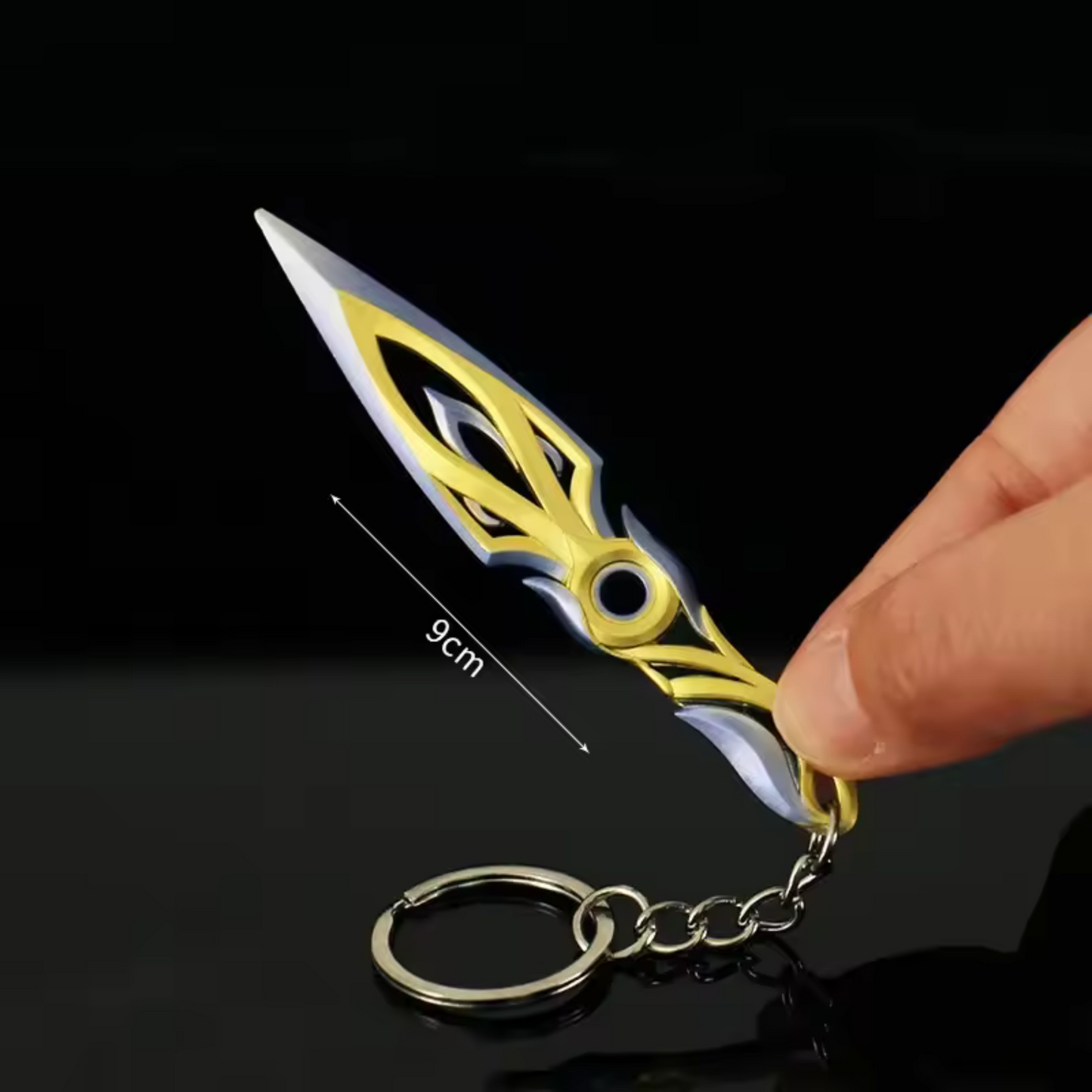Porte-clé en argent – Kunai Myosotis Valorant (2 coloris disponibles)