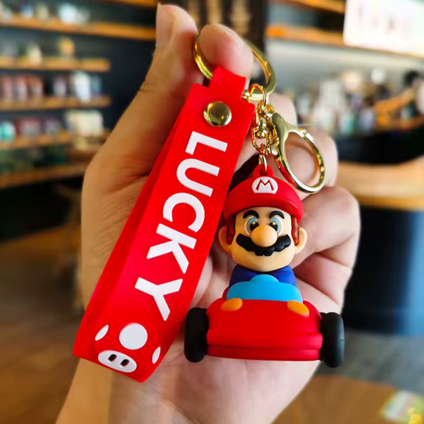 Porte-Clé Mario Kart (2 modèles disponibles : Mario et Luigi)
