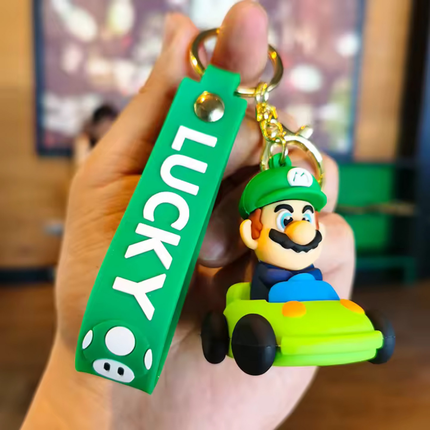 Porte-Clé Mario Kart (2 modèles disponibles : Mario et Luigi)