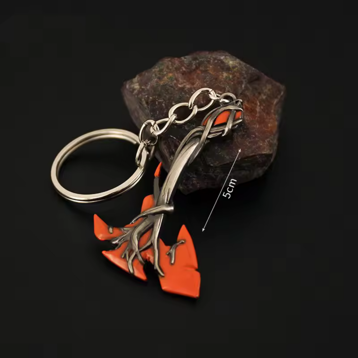 Porte-clé en argent – Hache Gaya Valorant (4 couleurs disponibles)