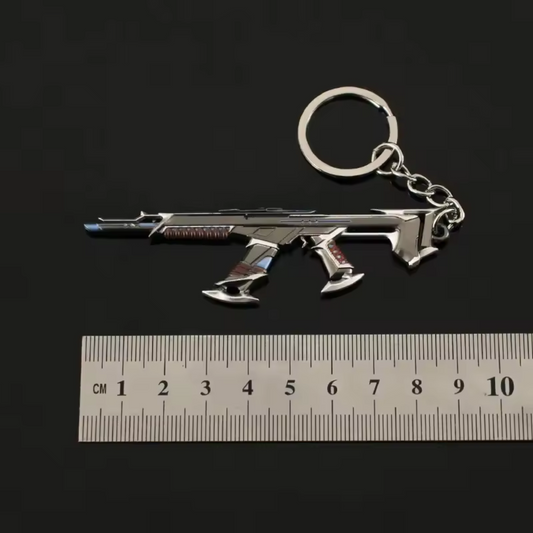 Porte-clé en argent – Skin Kuronami Bleu de la Vandal Valorant