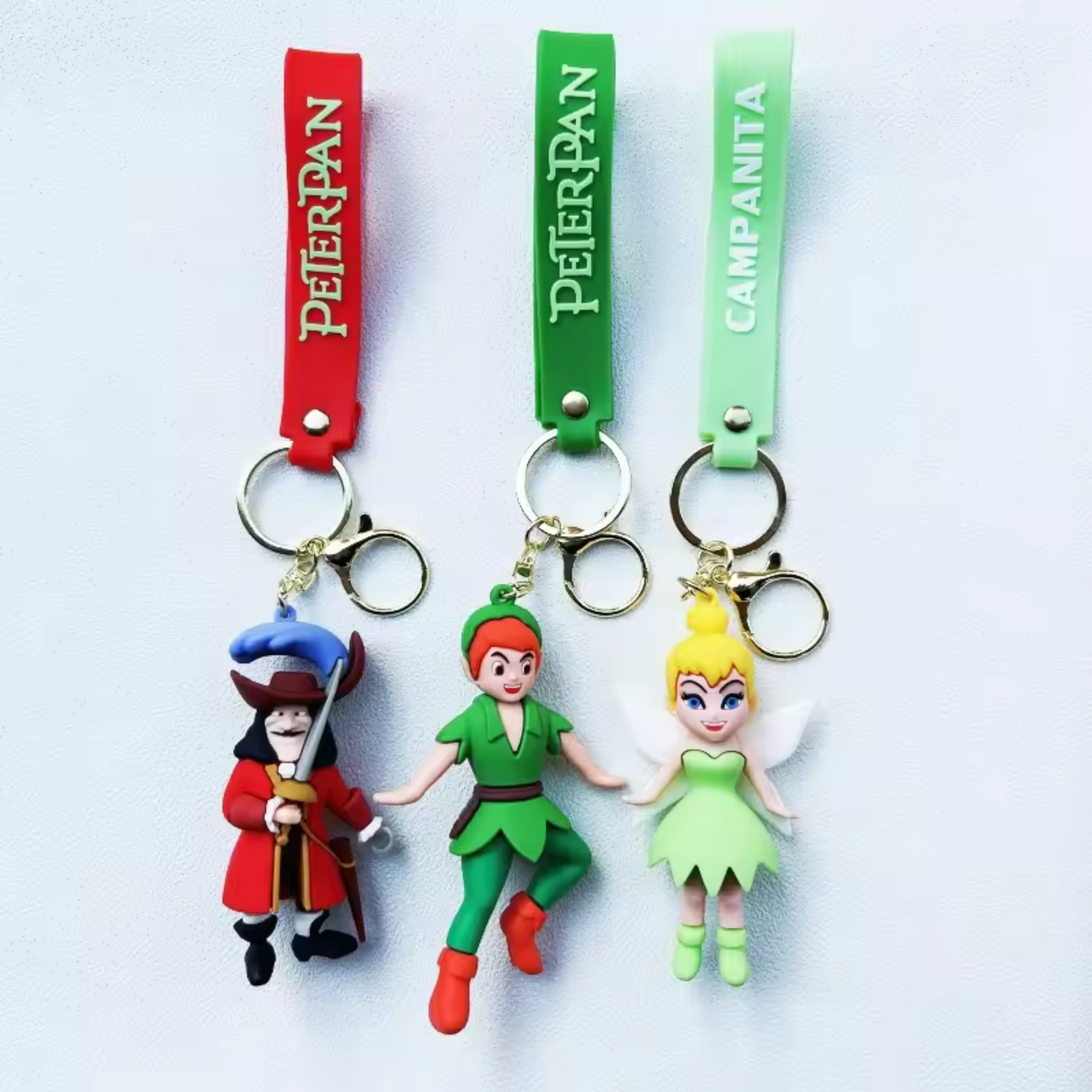Peter Pan Silicone Keychain – 3 Models