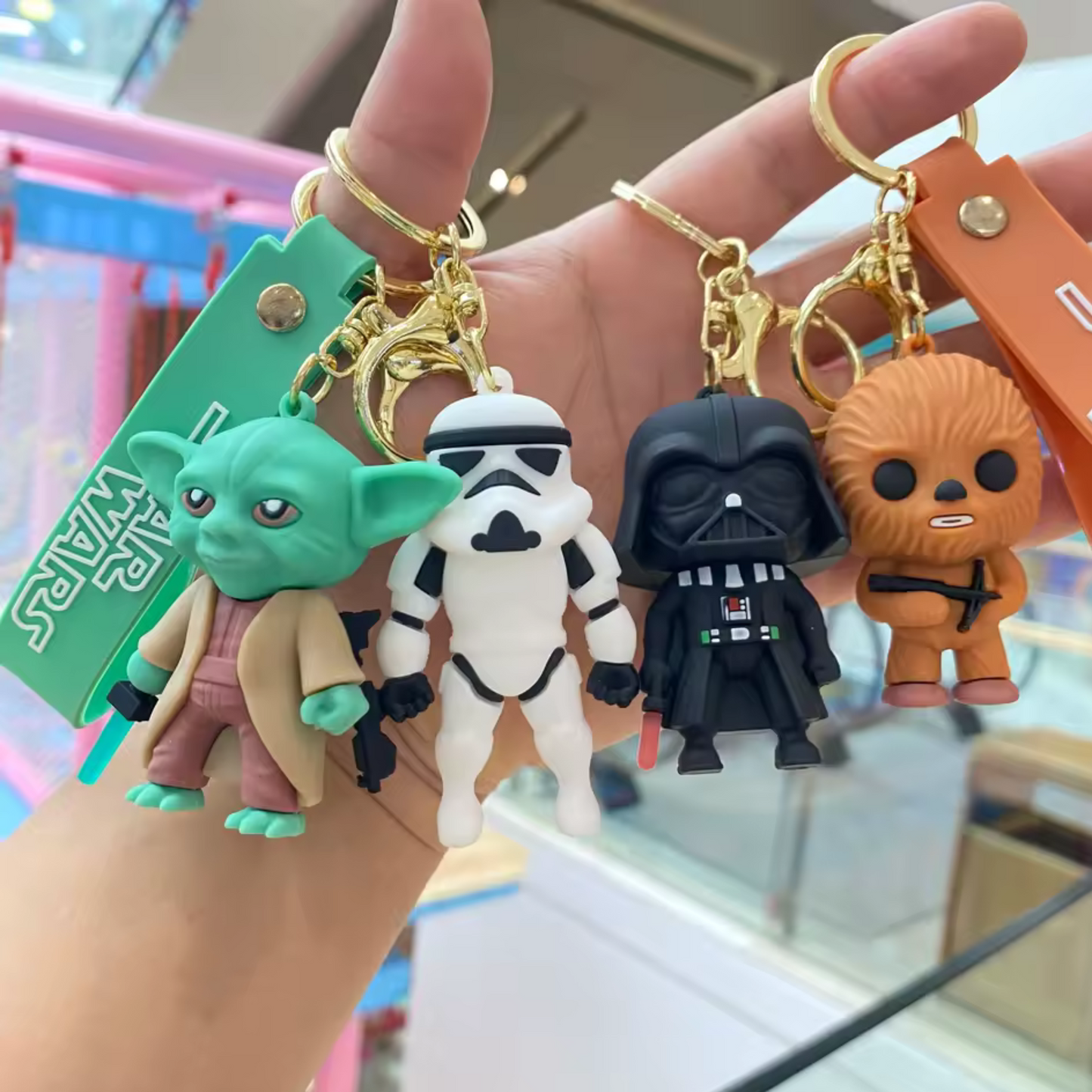 Porte-Clé Star Wars – Dark Vador, Stormtrooper, Maître Yoda, Chewbacca (4 modèles différents)