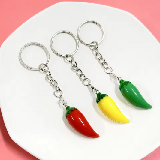 Chili Pepper Keychain – Red, Green or Yellow