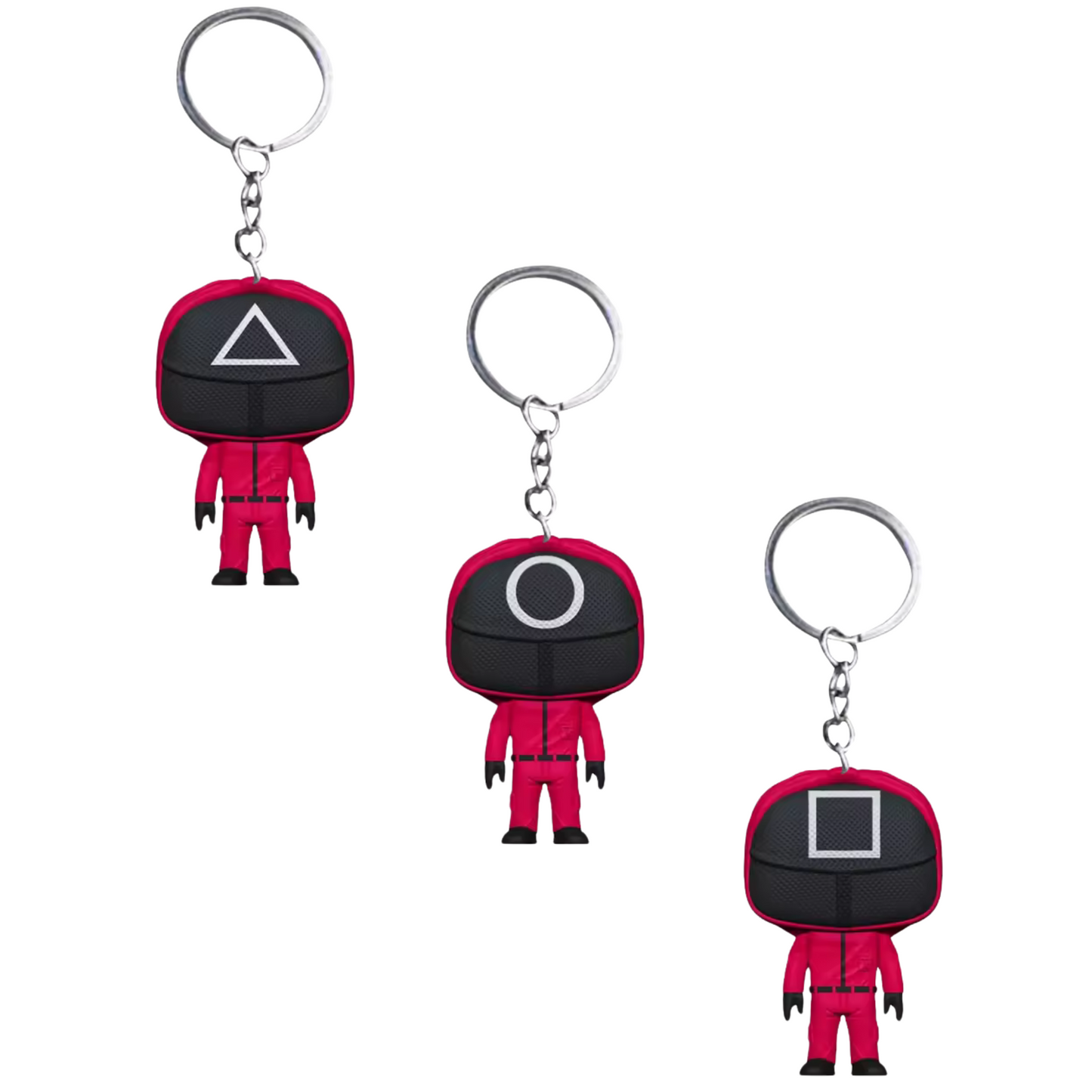 Squid Game Guard Keychain – 3 Different Designs Inspired by the Series