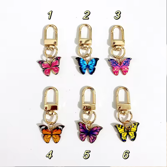Porte-clé Papillon – 6 coloris pour faire battre des ailes