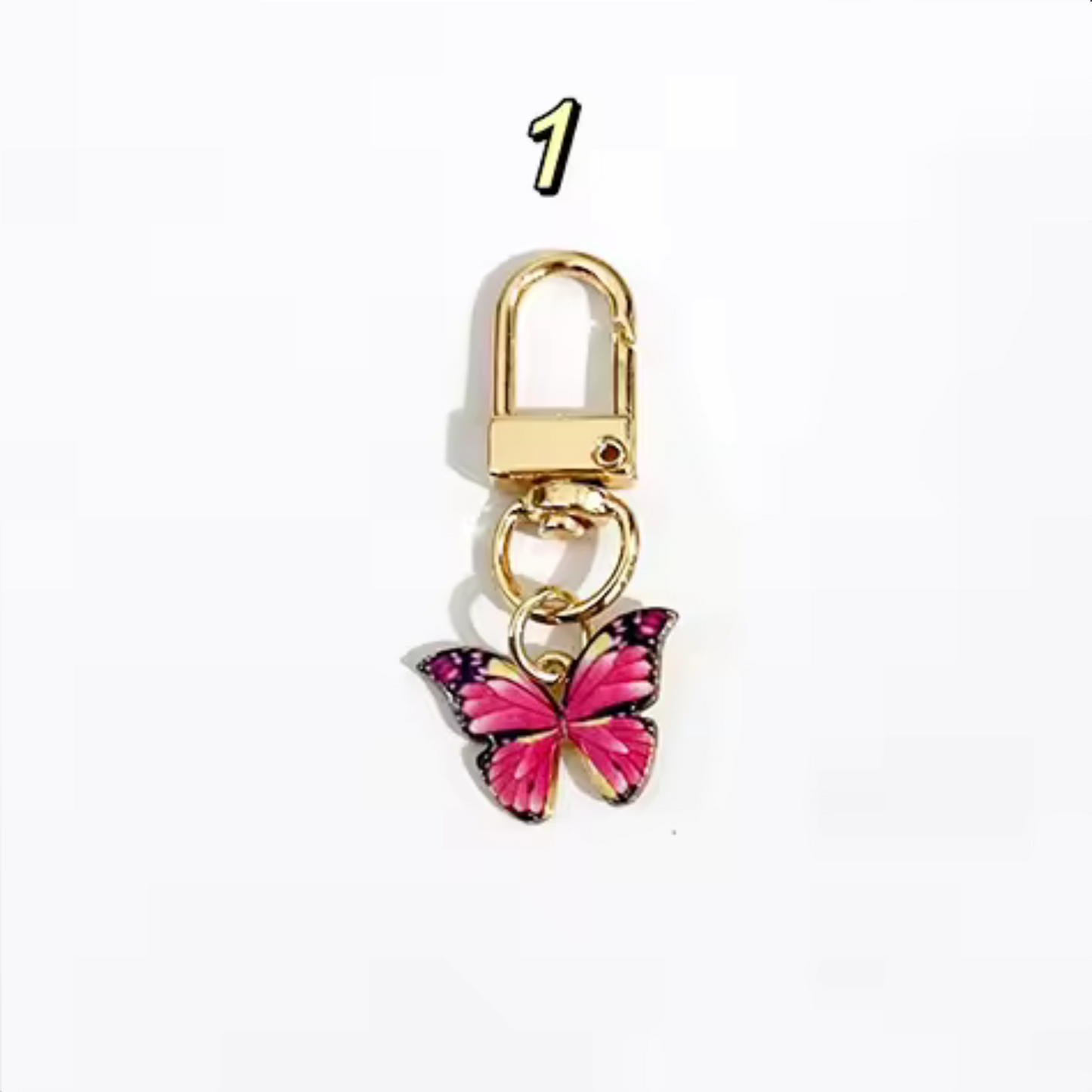 Porte-clé Papillon – 6 coloris pour faire battre des ailes