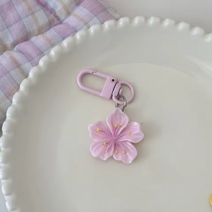 Hibiscus Flower Keychain – 5 tropical colors to see life in color