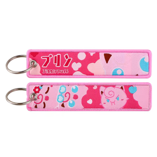 Long Pokémon Jigglypuff Keychain – Soft, Pink, and (A Little) Fearsome