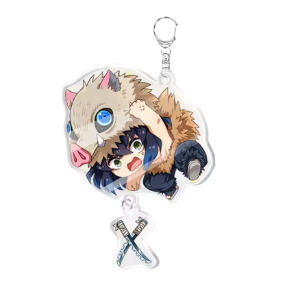 Porte-clé Demon Slayer en Acrylique – 16 Modèles Disponibles