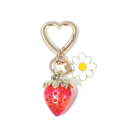Porte-clé Fraise – 7 coloris fruités pour une touche sucrée