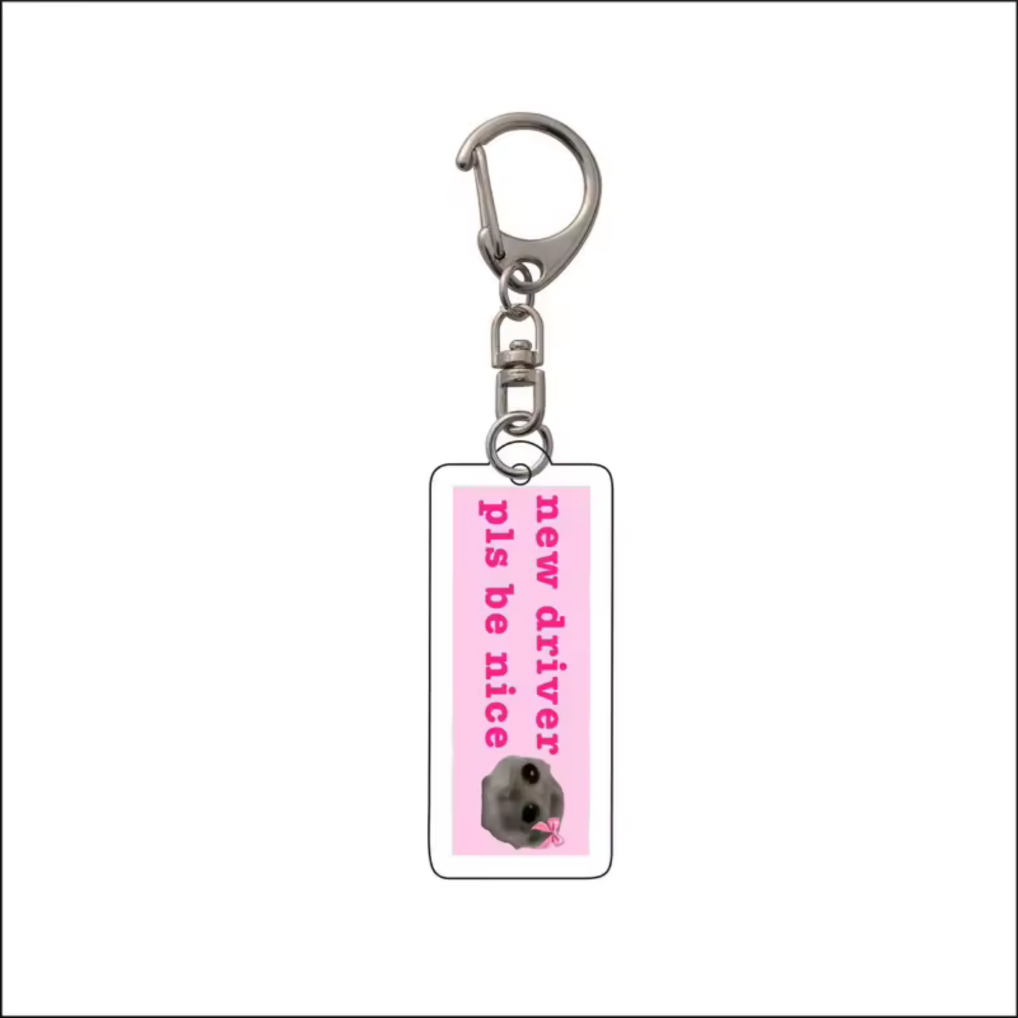 Hamster-Schlüsselanhänger – „Ich bin nur ein Mädchen“ (8 bezaubernde Designs)