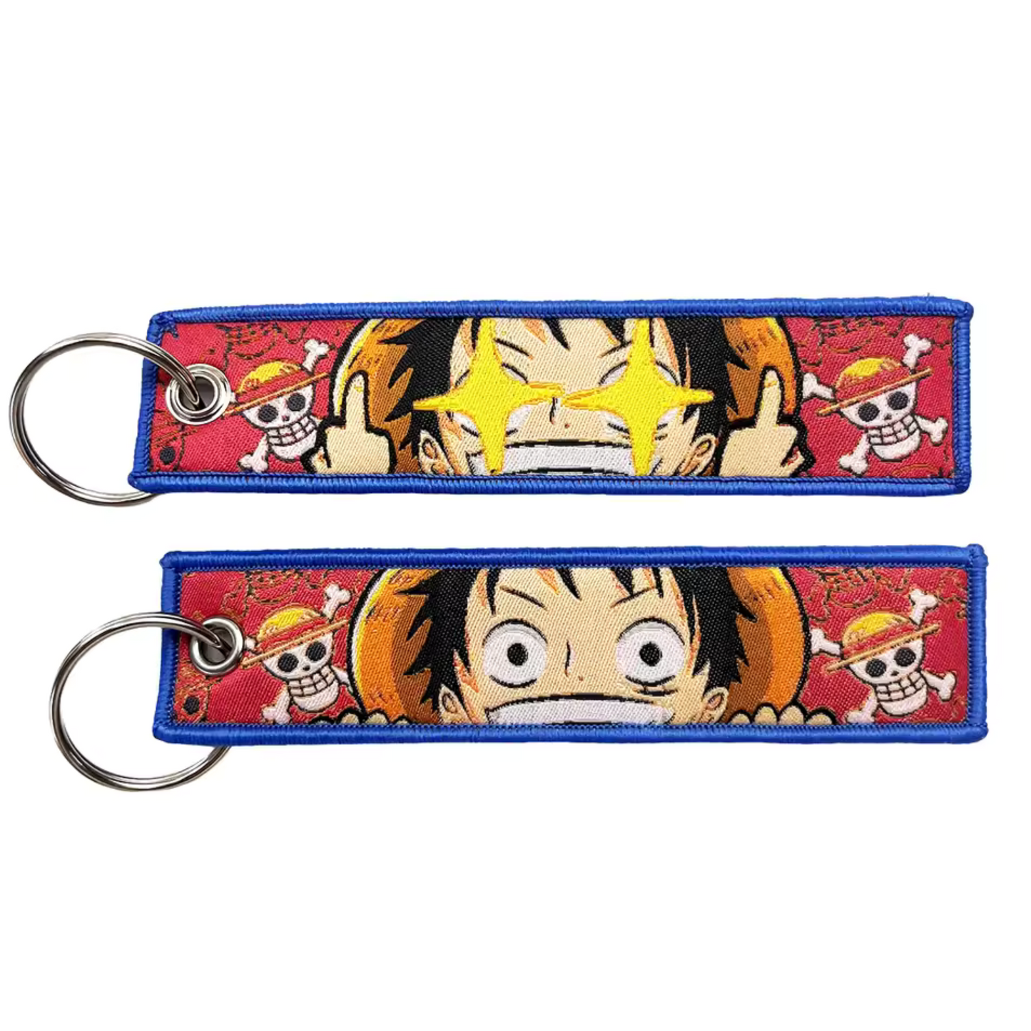 Long One Piece key ring – Monkey D. Luffy in fun mode