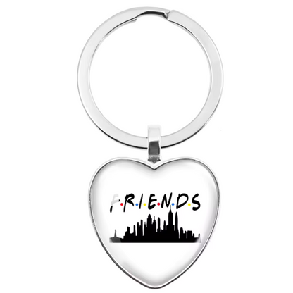 Porte-clé cœur – Collection Friends (15 modèles disponibles)
