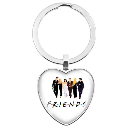 Porte-clé cœur – Collection Friends (15 modèles disponibles)