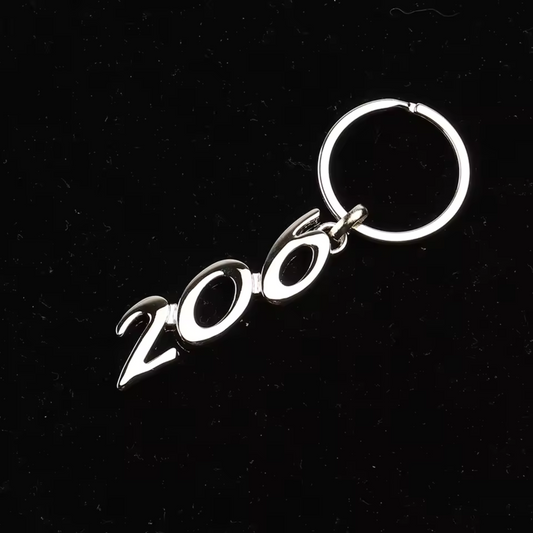 Porte-clé Peugeot – 2 modèles : 206 et 207 en version argent ou or