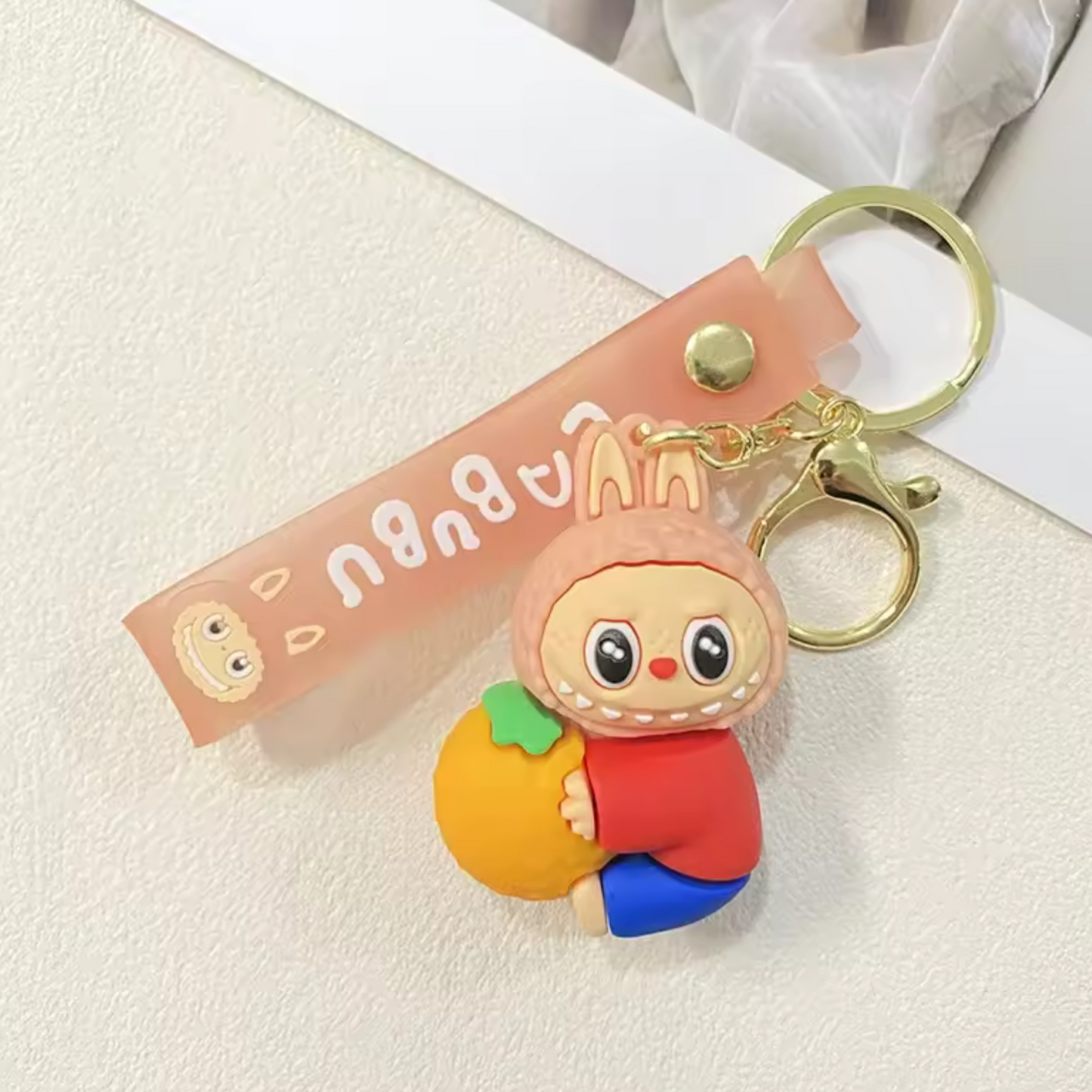 Porte-Clé Labubu Rose – Trois Fois Plus de Tendresse