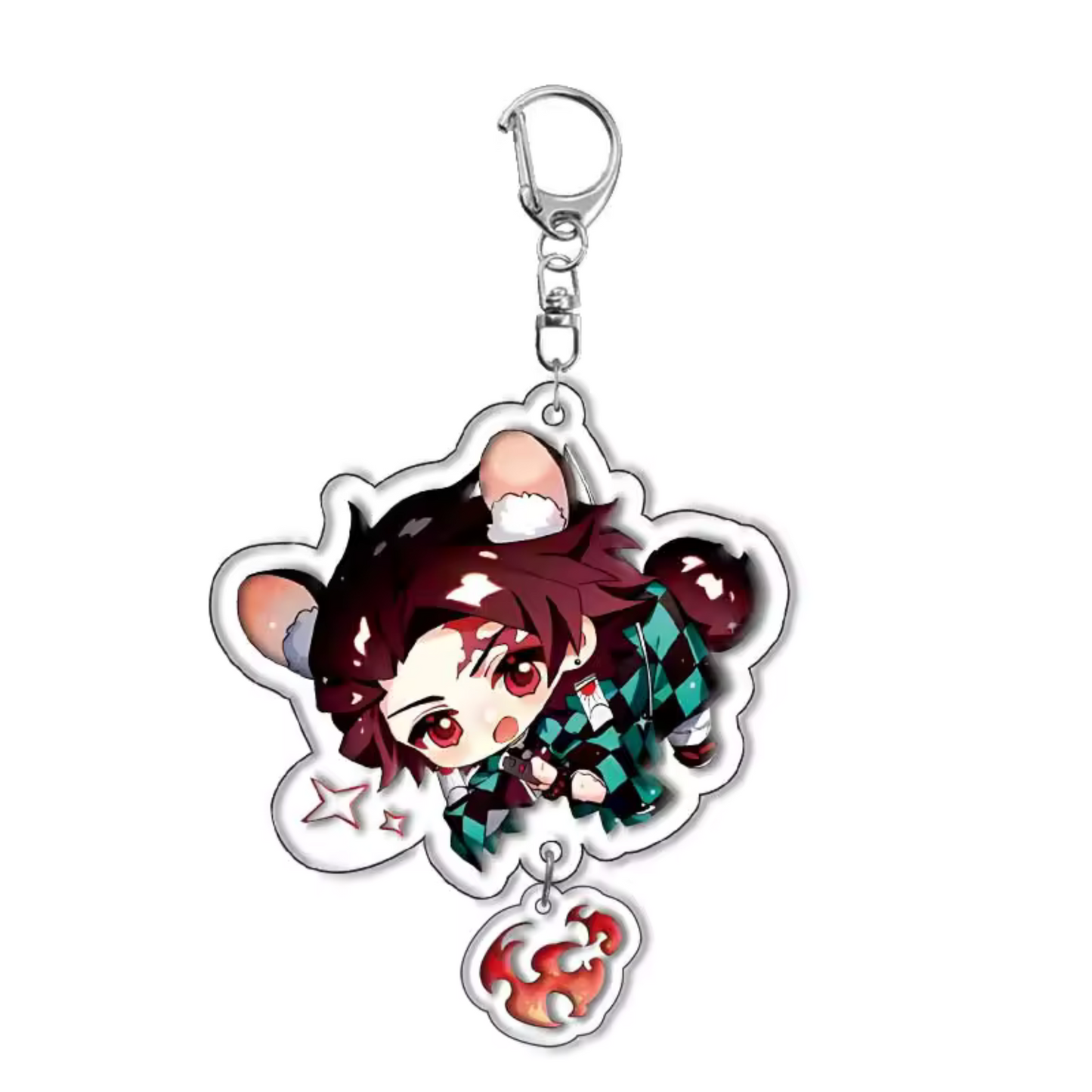 Porte-clé Demon Slayer en Acrylique – 16 Modèles Disponibles