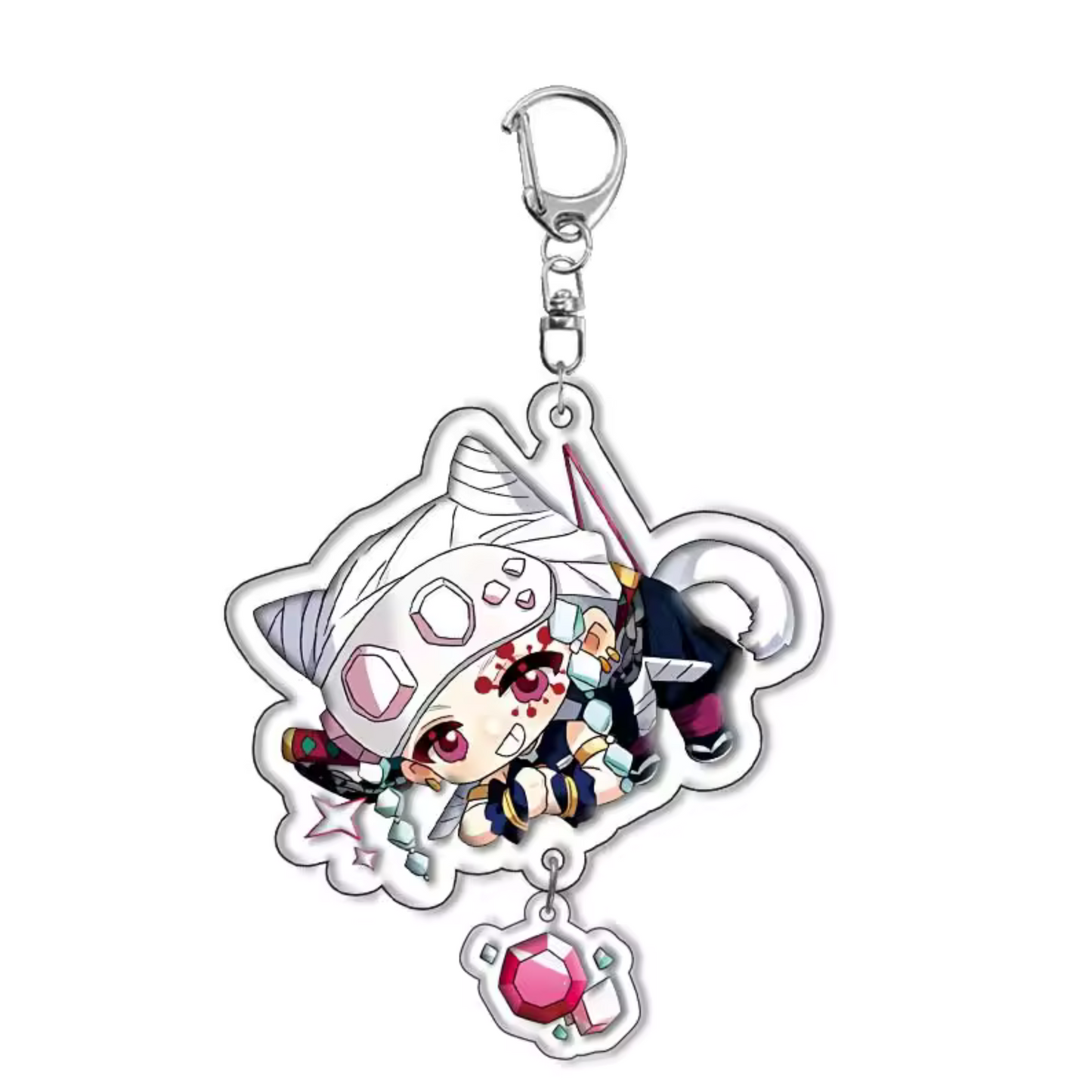 Porte-clé Demon Slayer en Acrylique – 16 Modèles Disponibles