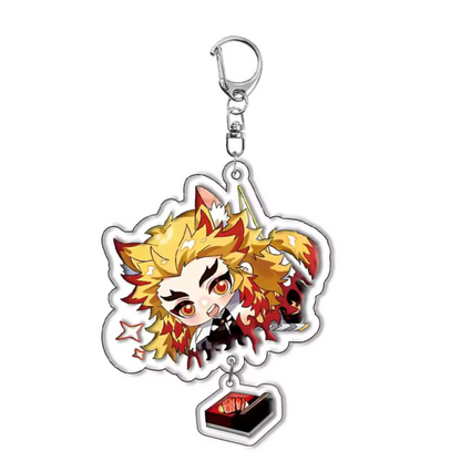 Porte-clé Demon Slayer en Acrylique – 16 Modèles Disponibles