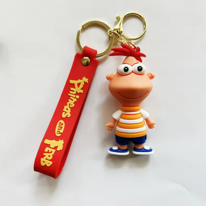 Porte-clé Phinéas et Ferb (4 modèles différents) – L'été n'a jamais été aussi fun