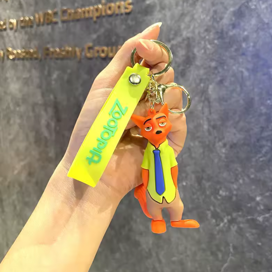 Porte-clé Zootopie – 6 modèles : Judy Hopps et Nick Wilde