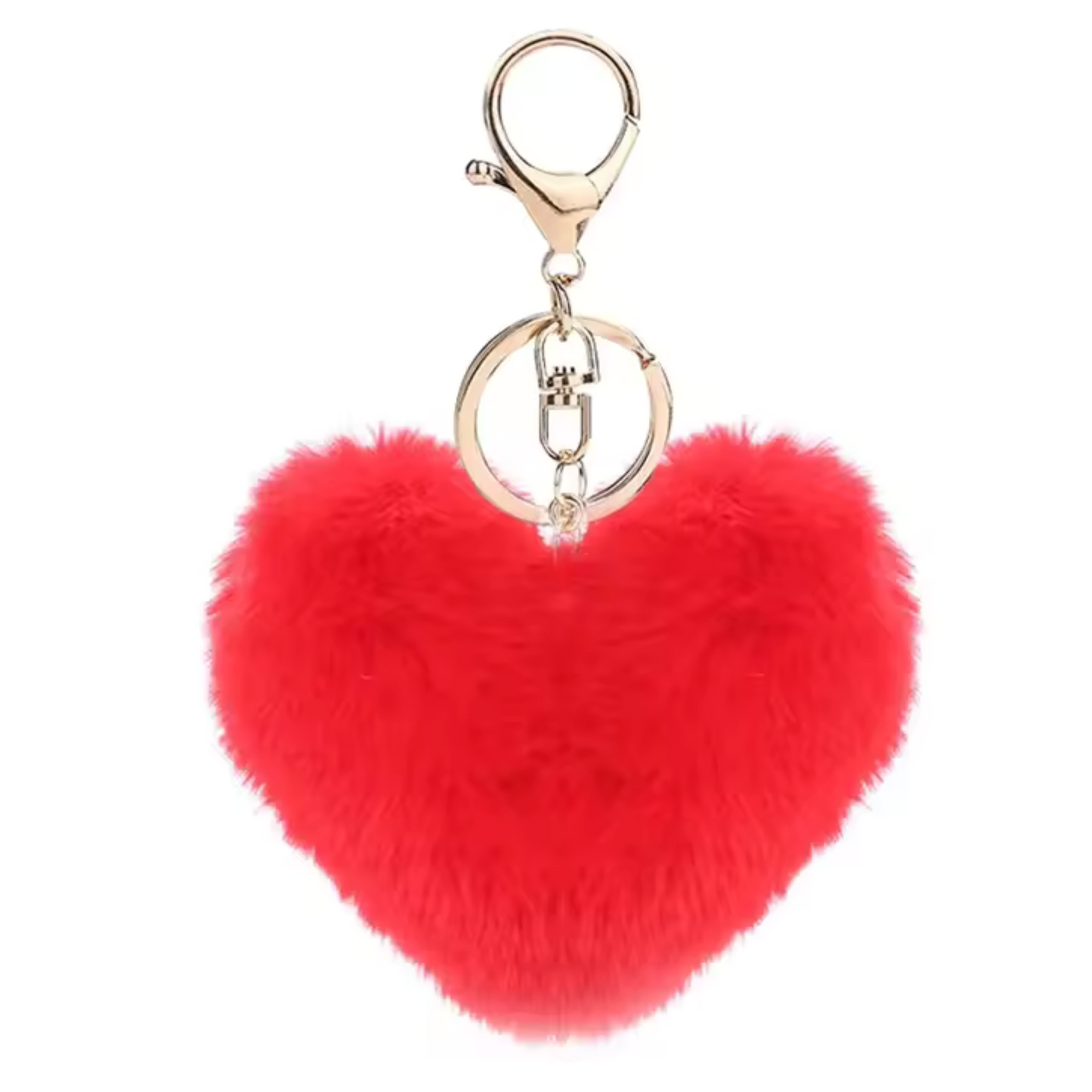 Porte-clé Pompon Cœur – 20 coloris tout doux à collectionner