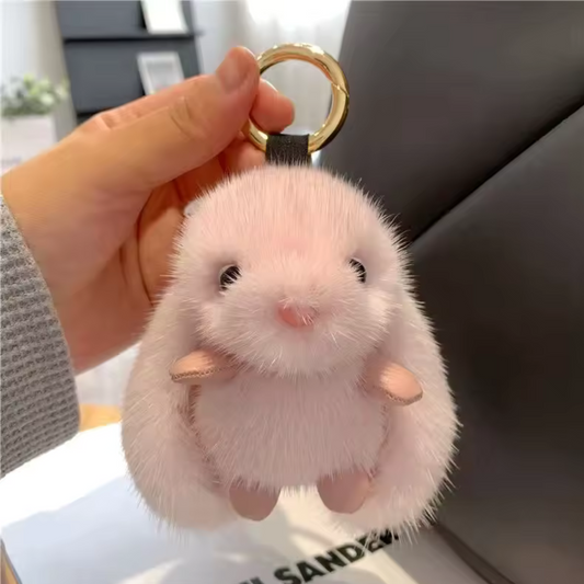 Porte-clé Lapin – Douceur pompon garantie