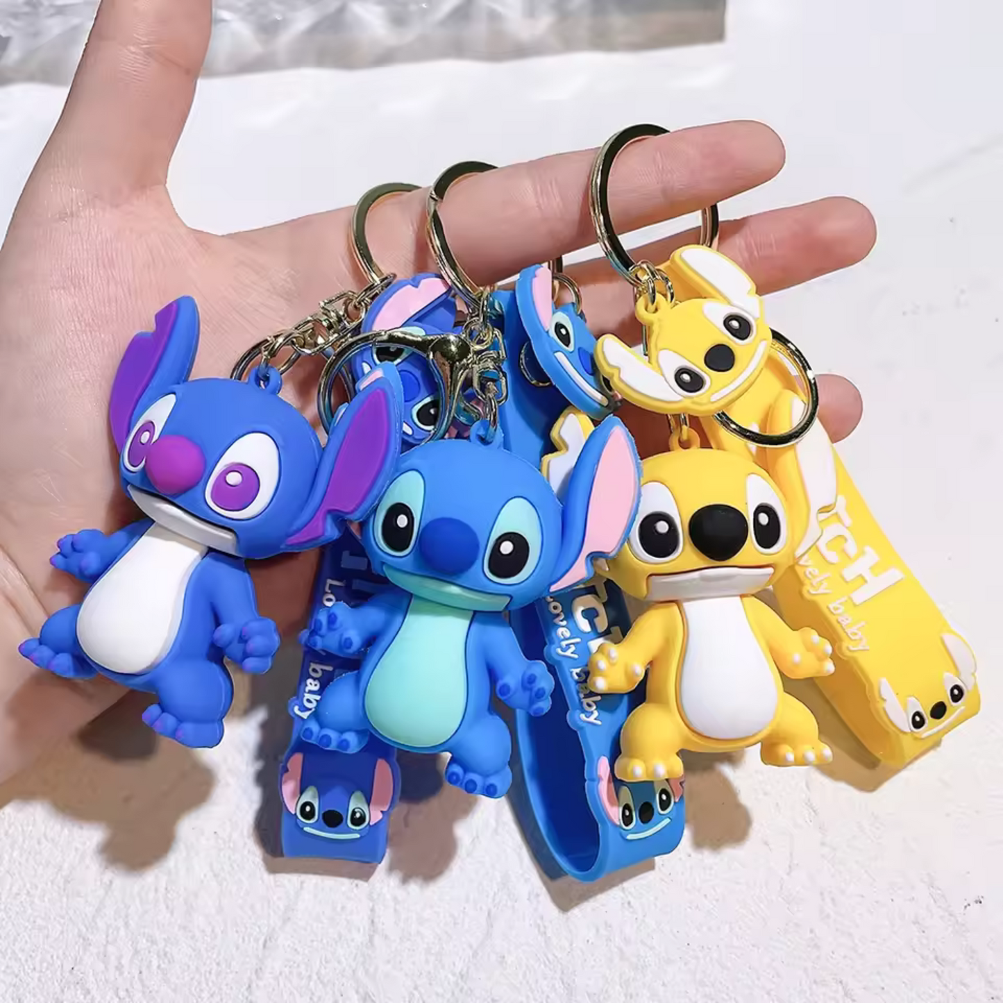 Stitch Keychain – 100% Mischief and Fun Colors | 3 Models Available