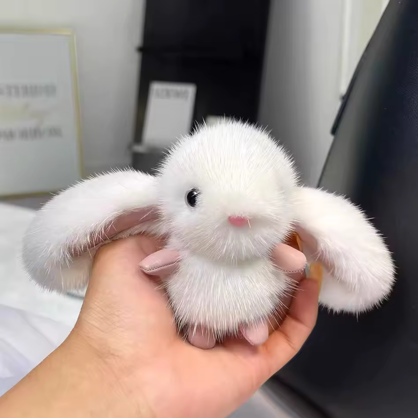 Porte-clé Lapin – Douceur pompon garantie