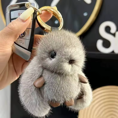 Porte-clé Lapin – Douceur pompon garantie