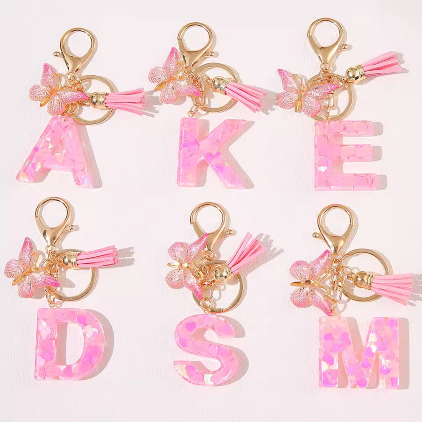 Alphabet Keychain – Stylish Letters (5 colors available)