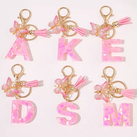 Alphabet Keychain – Stylish Letters (5 colors available)