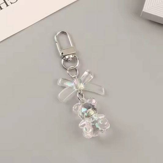 Transparent Heart Keychain (Crystal Effect)