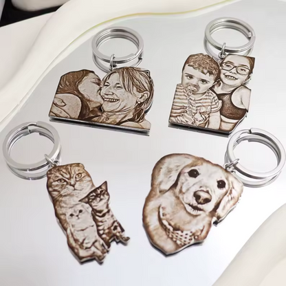 Porte-clé personnalisé avec votre photo – Gravure haute précision