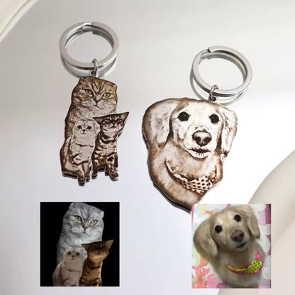 Porte-clé personnalisé avec votre photo – Gravure haute précision