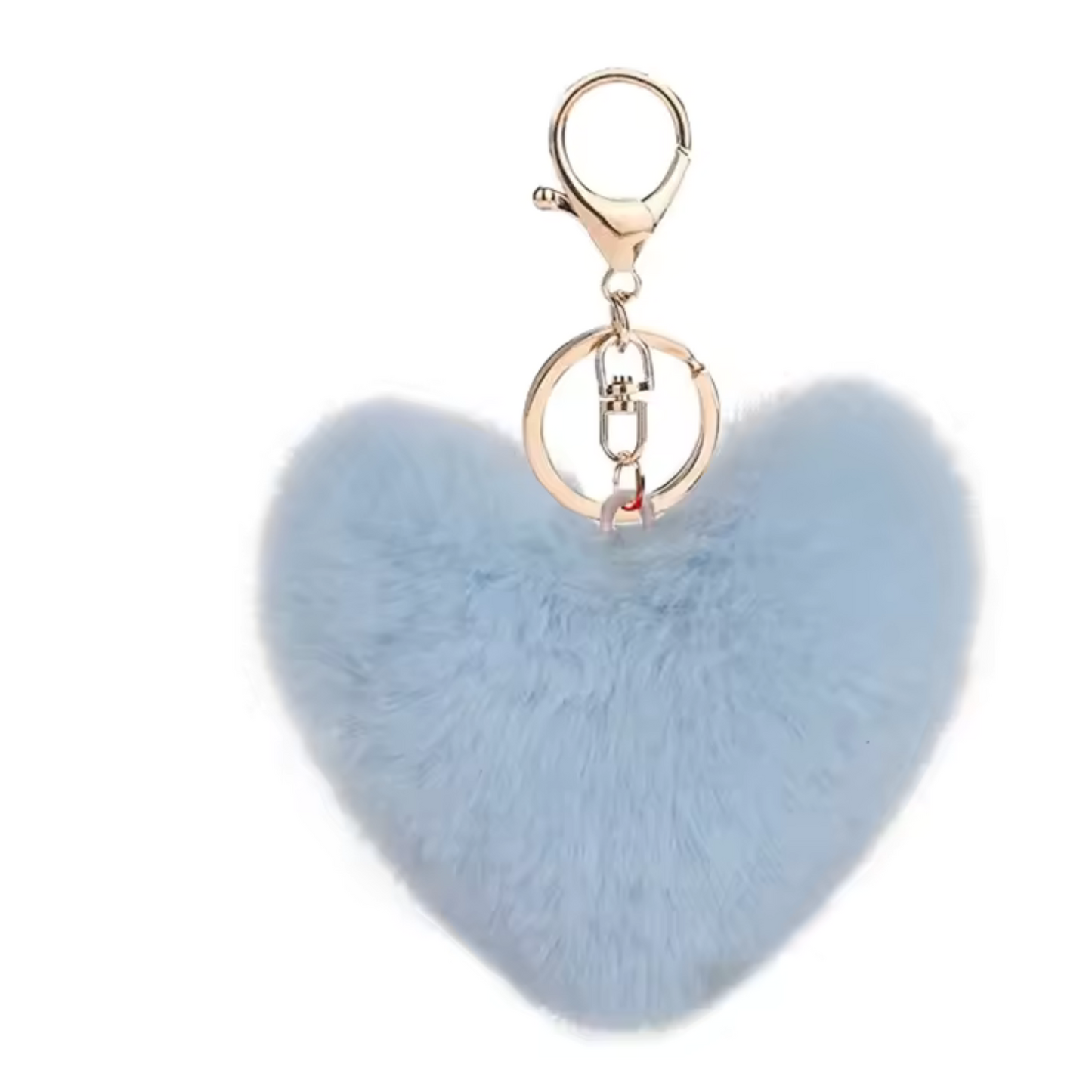 Porte-clé Pompon Cœur – 20 coloris tout doux à collectionner