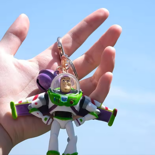 Porte-clé Toy Story – 4 modèles : Buzz l’Éclair & Woody avec clochette