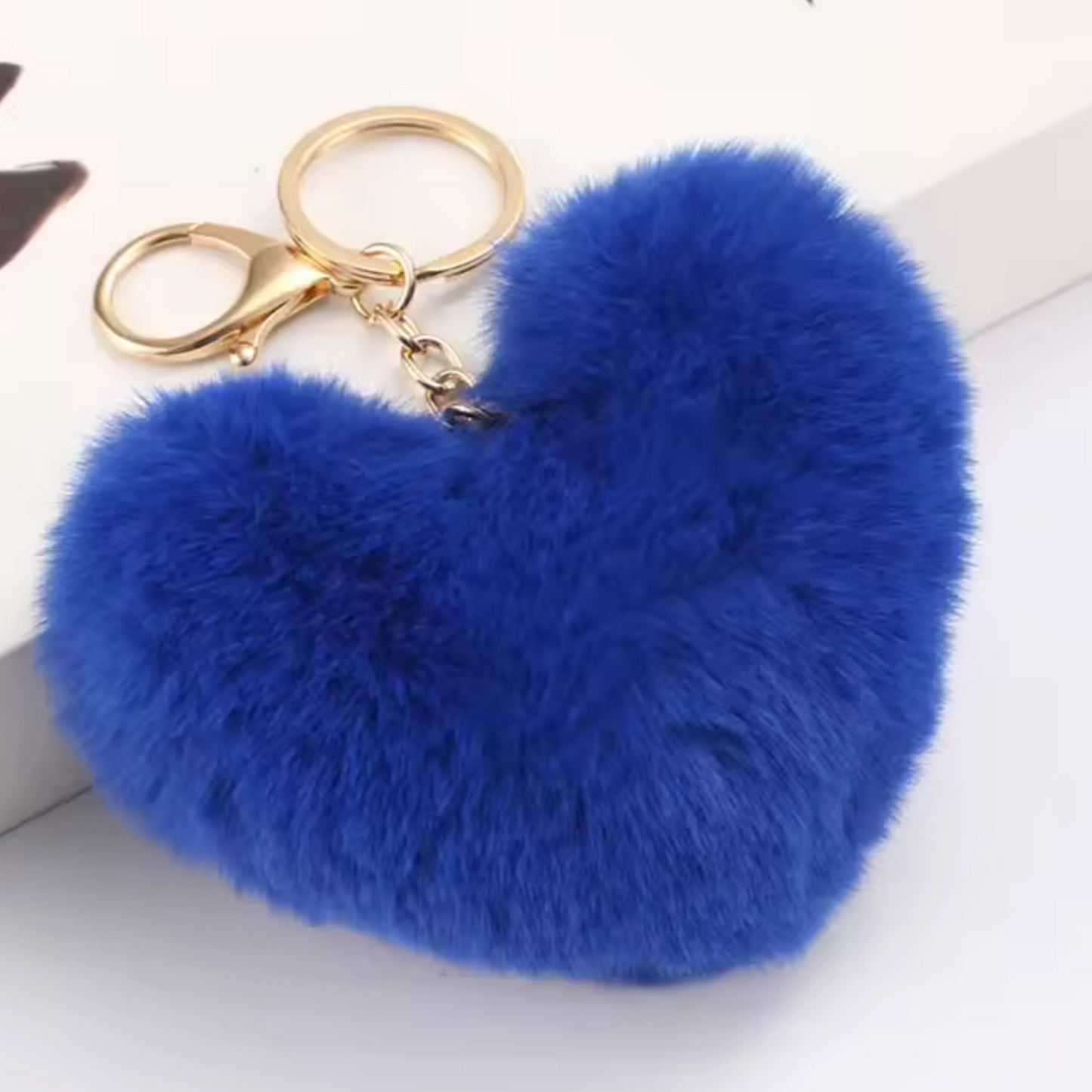 Porte-clé Pompon Cœur – 20 coloris tout doux à collectionner