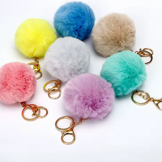 Porte-clé Pompon – 15 coloris pour une touche fluffy au quotidien