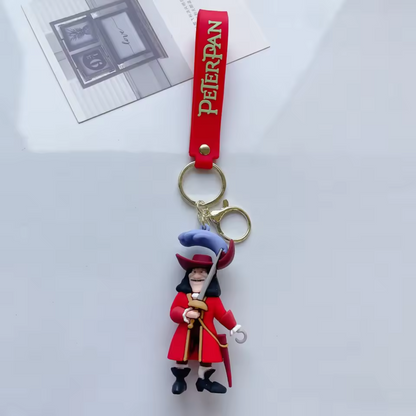 Porte-clé Peter Pan – 3 modèles : Peter, la Fée Clochette et le Capitaine Crochet