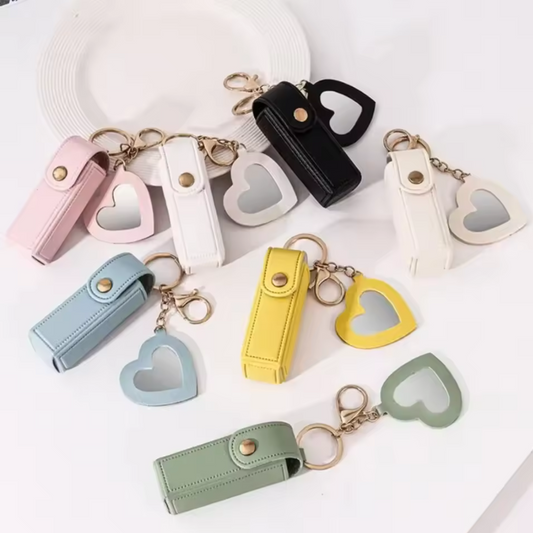 Heart Lipstick Pouch with Mirror – 8 models available