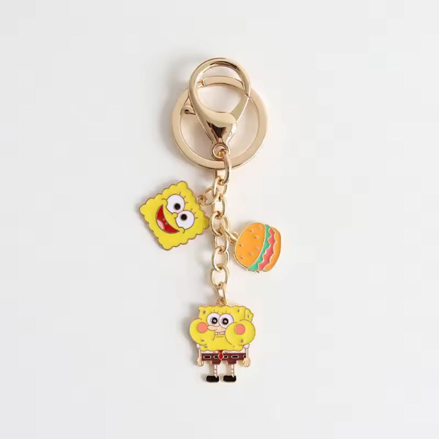Porte-clé Bob l’Éponge en métal – 2 modèles disponibles pour briller sous la mer
