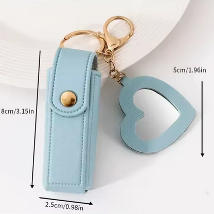 Heart Lipstick Pouch with Mirror – 8 models available