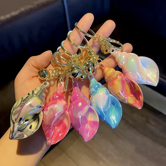Porte-clé Coquillage – 6 Coloris Éclatants au Choix !