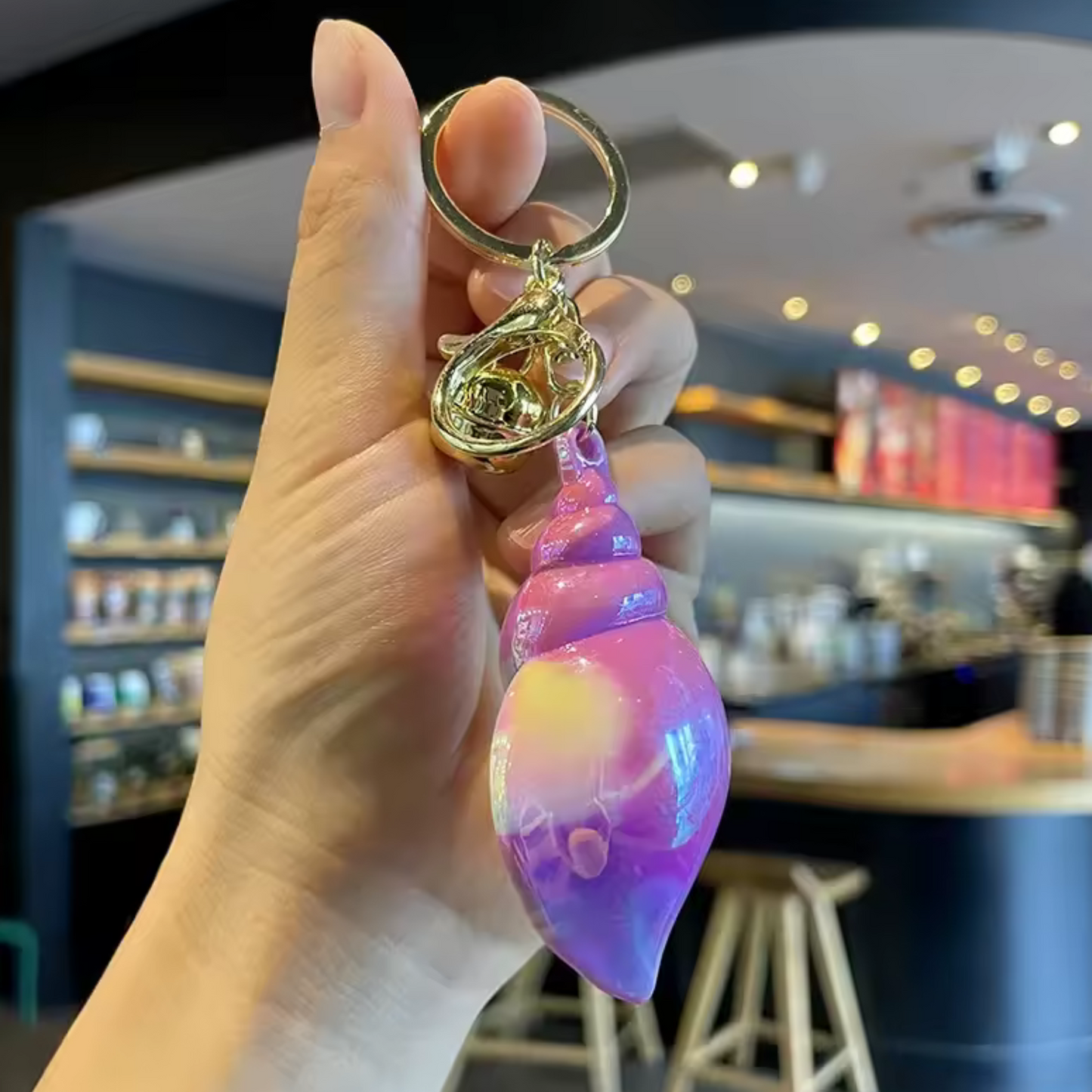 Porte-clé Coquillage – 6 Coloris Éclatants au Choix !