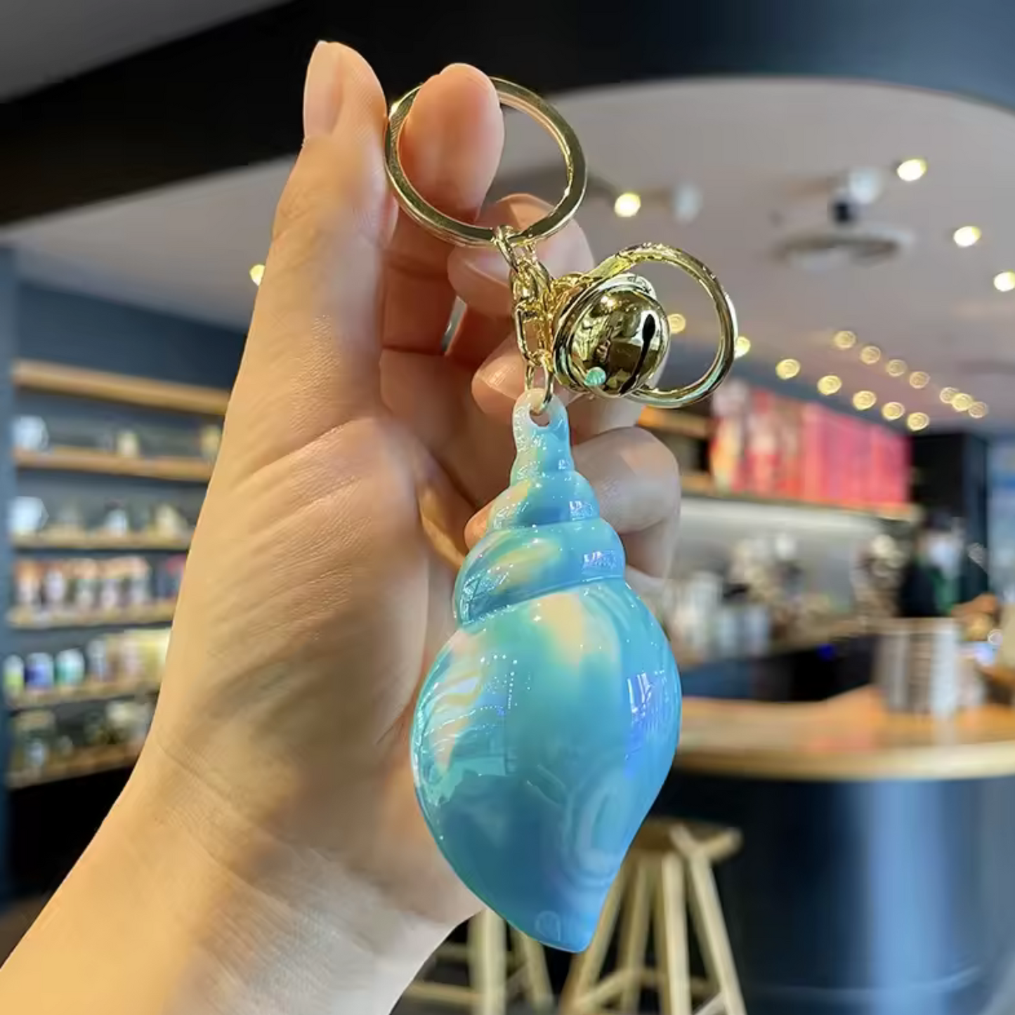 Porte-clé Coquillage – 6 Coloris Éclatants au Choix !