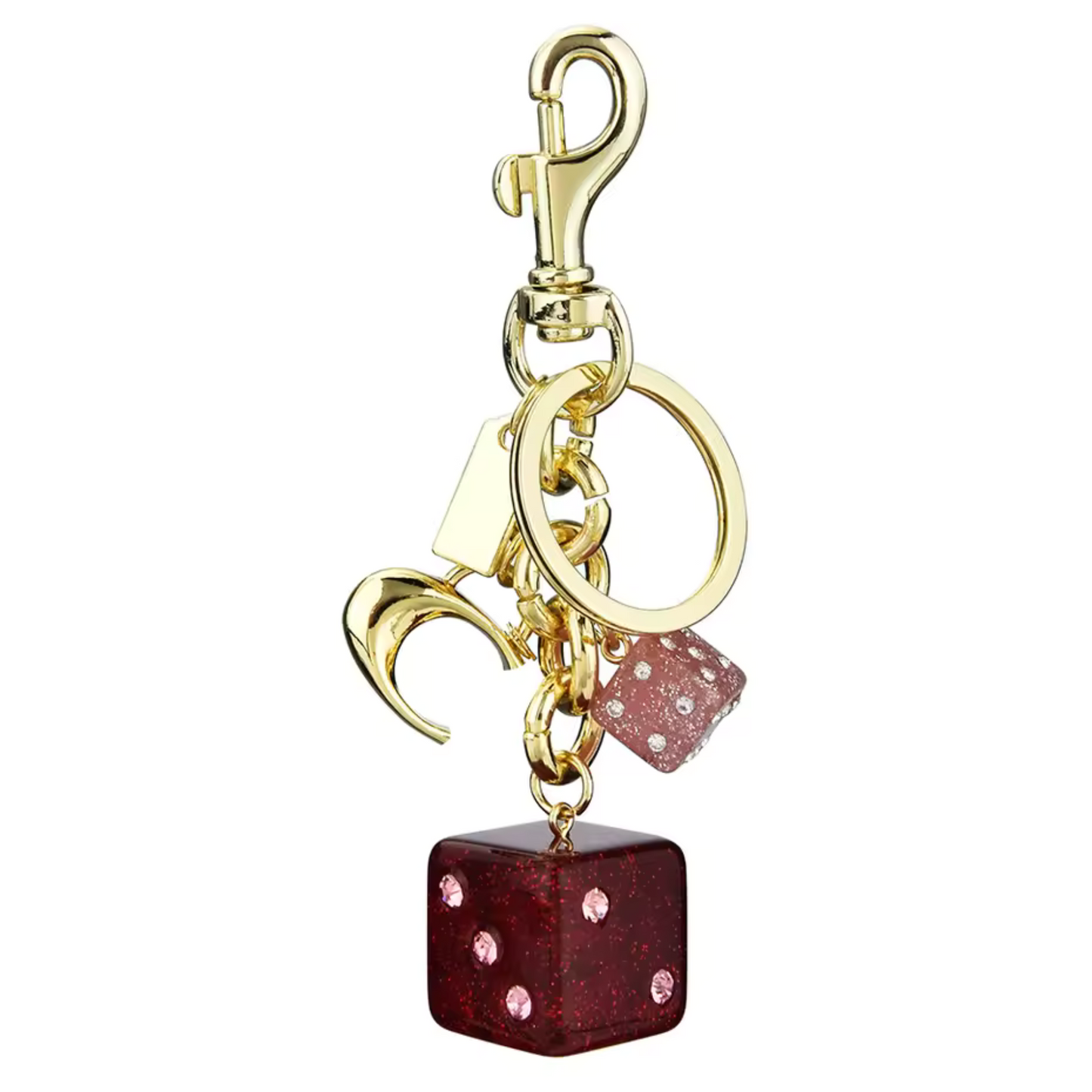 Porte-clé Dé Rouge – Chance et Style Toujours à Portée de Main !