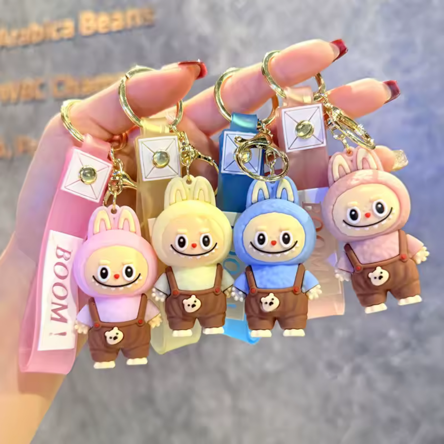 Porte-Clé Peluche Labubu Mouton – Douceur Rembobinée